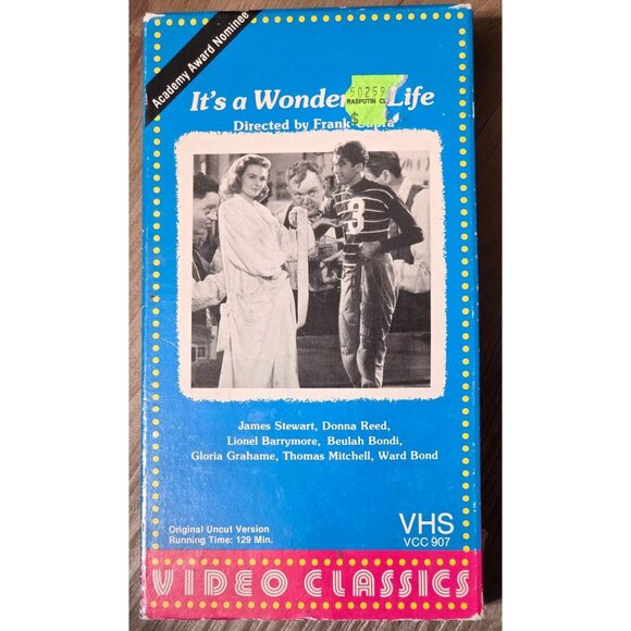It's A Wonderful Life Classic Movie 1986 VHS VCR Video Tape Viking Uncut - Picture 1 of 5
